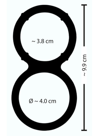 Metallic Silicone cock and ball ring